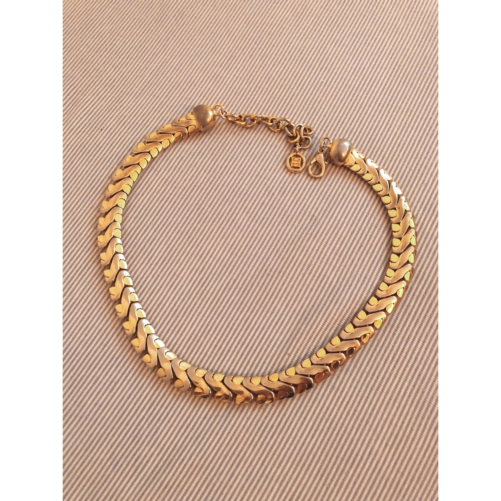 Vintage Givenchy Link Necklace Gold Chain
